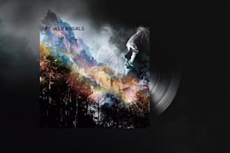 design and animate abstract album cover art
