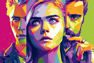 make a beautiful wpap pop art portrait