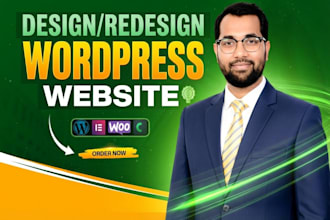 do wordpress website development and custom wordpress website with elementor pro