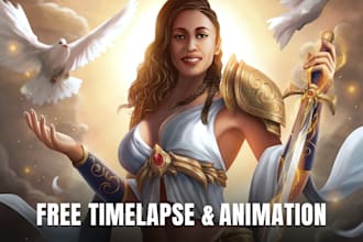 draw your photo into a fantasy hero portrait