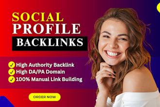 do high da social profile backlinks for manual seo link building