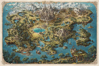 fantasy map design fantasy map maker vector map illustration