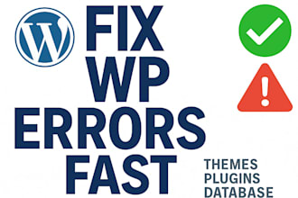 fix wordpress, laravel, and PHP errors, bugs, or issues quickly