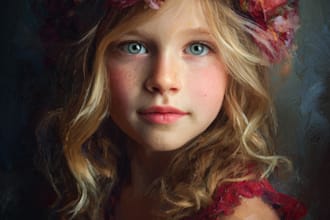 draw realistic digital oil painting from your photo