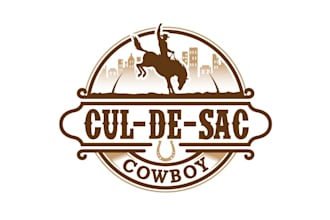 create graceful and fantastic cowboy logo design