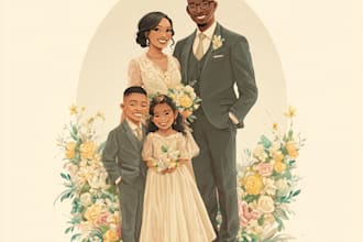 family portrait, couple, and wedding portrait