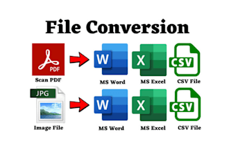 convert scanned PDF to editable excel or word accurately