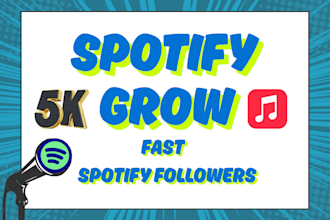 give you 5000 spotify artist or playlist followers