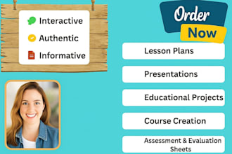 create lesson plans ,work sheets and presentations