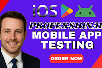 test your mobile ios app qa website testing  and give bug report, user feedback