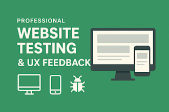 test your website and provide detailed usability feedback