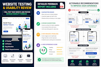 test your website and provide detailed usability feedback
