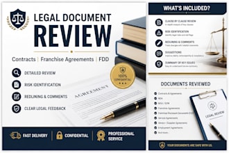 review contracts, franchise agreements and fdd document