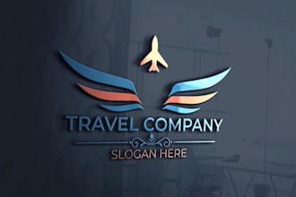 create excellent badge stamp hipster travel logo