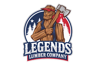 design modern lumber and pallets logo in short time