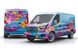 design 3d vehicle wrap design ,boat wrap design ,
