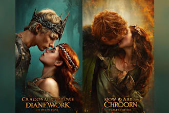 design fantasy, romance and sci fi book covers