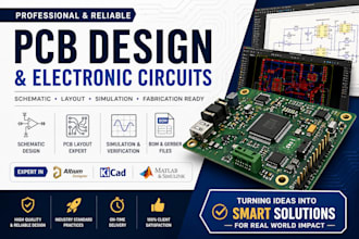 design professional pcb and electronic circuits