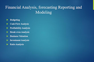 do financial analysis and case study assignments