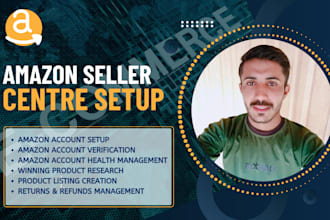 set up amazon seller account, business and individual