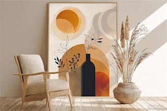 design printable abstract wall art posters