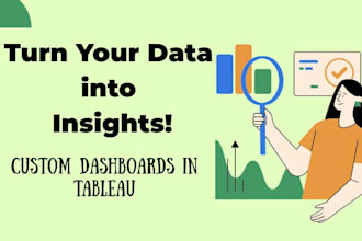 create custom tableau dashboards and reports