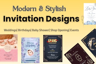 do wedding invitation, birthday card and greeting card