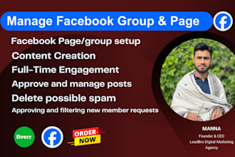 manage and grow your facebook page and group organically