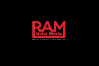 design metal welding fabrication shop logo