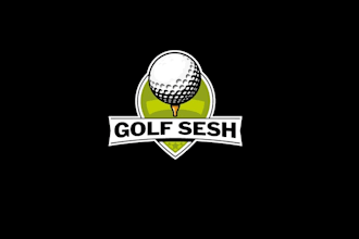 design unique door golf bar logo