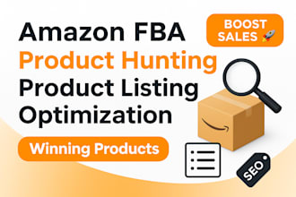 do amazon fba product hunting and product listing
