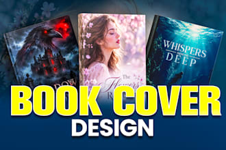 create book cover design, book design and ebook cover design