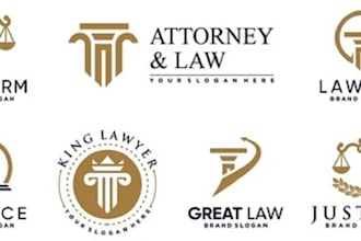 design beautiful attorney and legal, lawyer and law firm logo