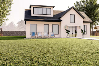 do 3d rendering architecture, modelling house interior and exterior