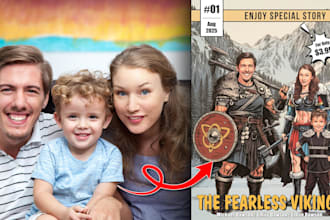 create a custom retro comic book cover from your photos