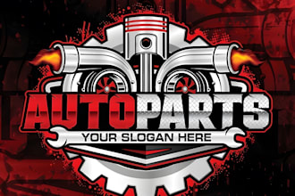 create amazing racing, automotive logo