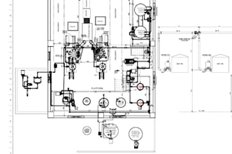 prepare 2d piping layout, house, industrial layouts drawings using autocad