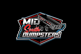 create high quality and beautiful dumpster logo design