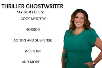 ghostwrite original thriller story, novel, novel editing, rewriting