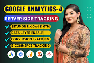 setup google analytics 4, ga4 ecommerce tracking, ga4 server side tracking, GTM