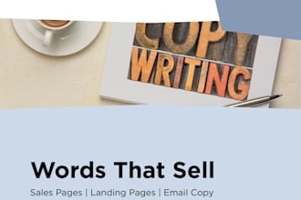 write high converting sales copy and landing pages that sell