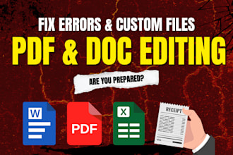 convert and perform pdfs and docs amendments, text, images, and more