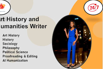 write art history, history, sociology, and philosophy tasks