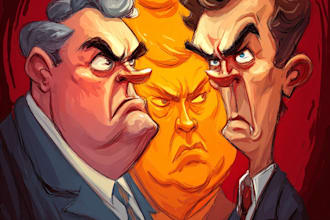 draw a political themed cartoon for you