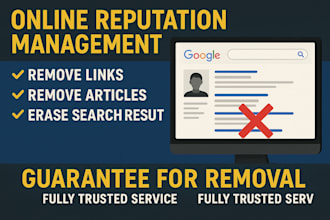 remove unwanted negative links and erase damaging sponsored results from google