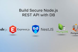 build a secure rest API with nodejs nestjs and database