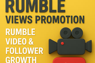 do organic rumble views promotion rumble video and followers growth