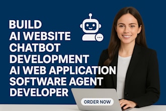 build ai website chatbot development ai web application software agent developer