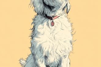 do a custom pet portrait, dog portrait, cat portrait