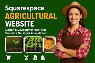 build squarespace agricultural product website nursery plant animal feed website